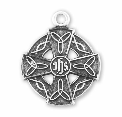 Sterling Silver Irish Celtic cross Pendant - Image 2