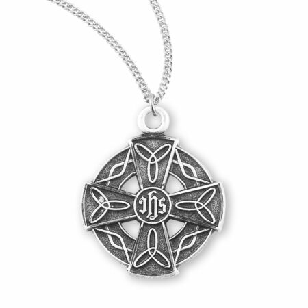 Sterling Silver Irish Celtic cross Pendant
