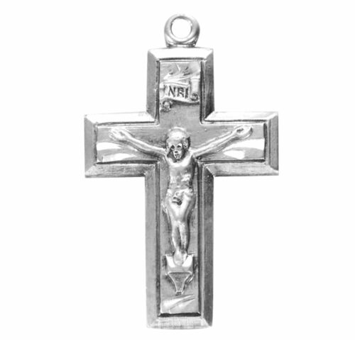 Sterling Silver Wide Crucifix - Image 2