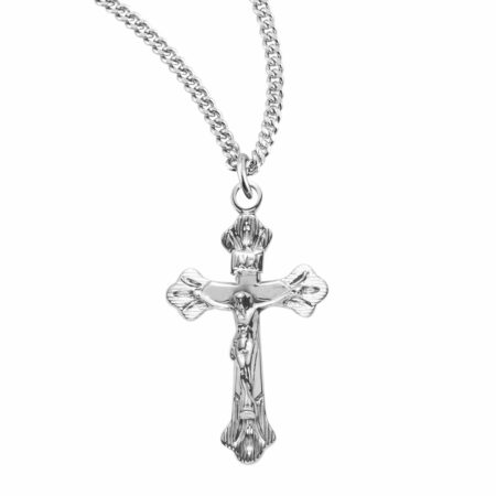 Flare tipped Sterling Silver Crucifix