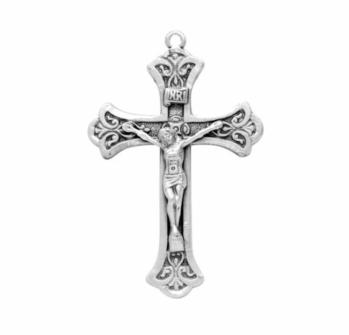Fine Flared Sterling Silver Crucifix - Image 2