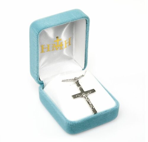 Sterling Silver High Polished Crucifix - Image 3