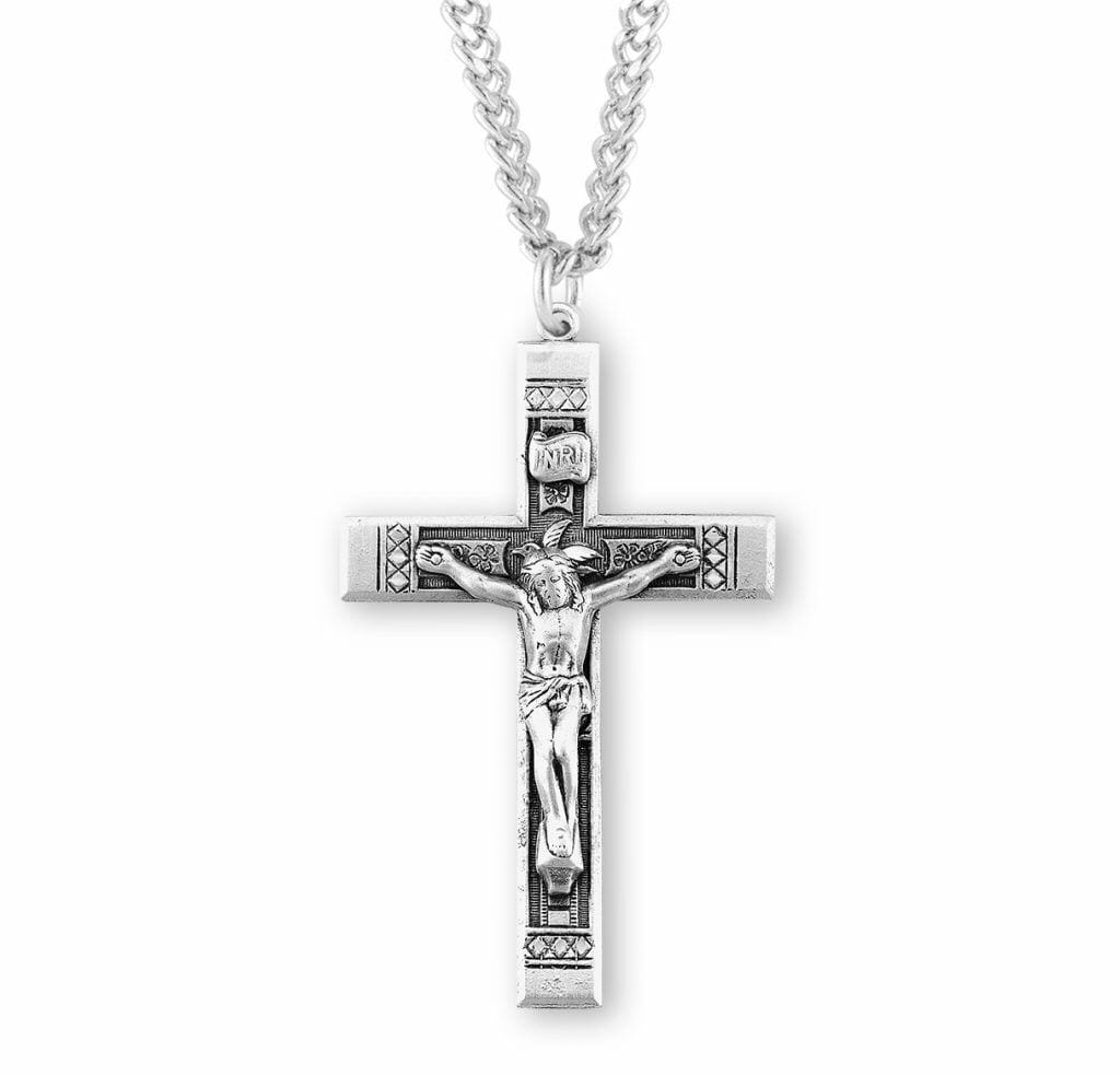 Sterling Silver Detailed Crucifix - Buy Religious Catholic Store