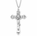 Cross Burst Sterling Silver Crucifix