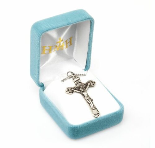 Cross Burst Sterling Silver Crucifix - Image 3