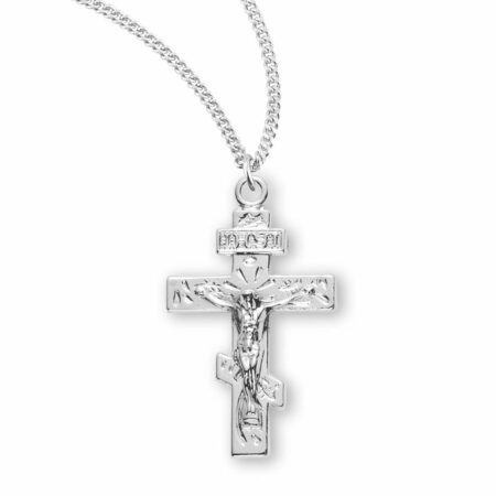 Byzantine Sterling Silver Crucifix