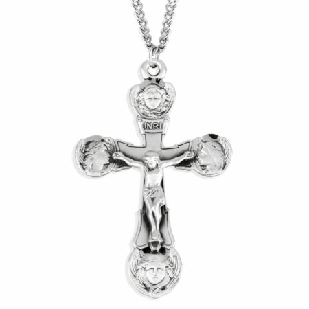 Angels Sterling Silver Crucifix