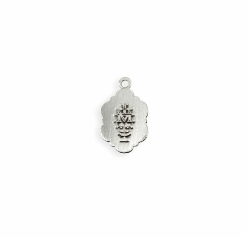 Sterling Silver Oval Fancy Edge Miraculous Medal - Image 3