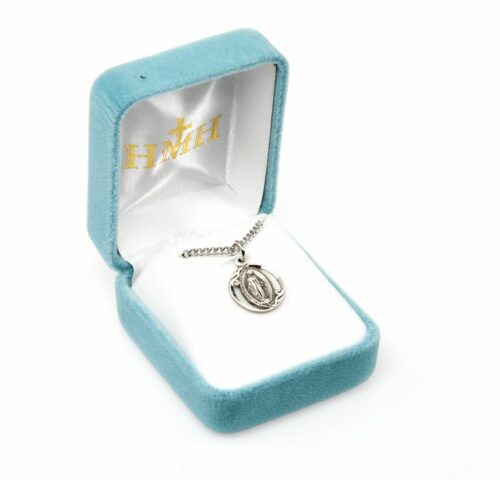 Sterling Silver Oval Miraculous Medal - Image 3