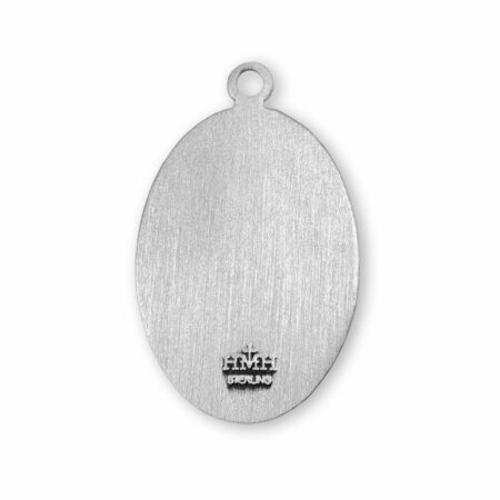 Blessed Solanus Casey Sterling Silver Oval Medal – Venerable Capuchin Friar – 1.1" x 0.7" – 24" Chain