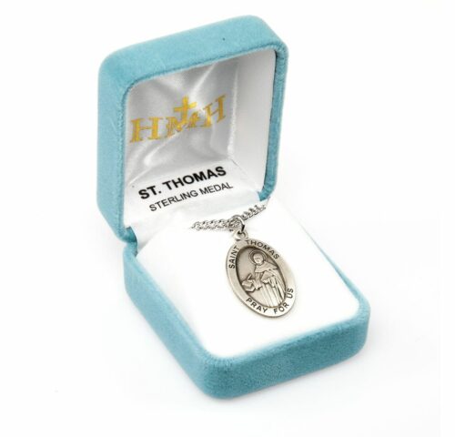 Patron Saint Timothy Oval Sterling Silver Medal - Image 4