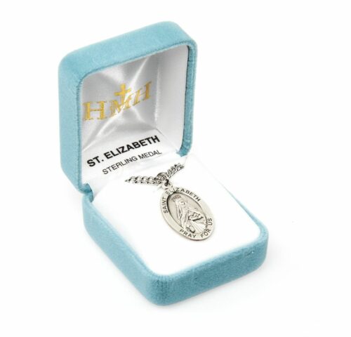 Patron Saint Isabella Oval Sterling Silver Medal - Image 4