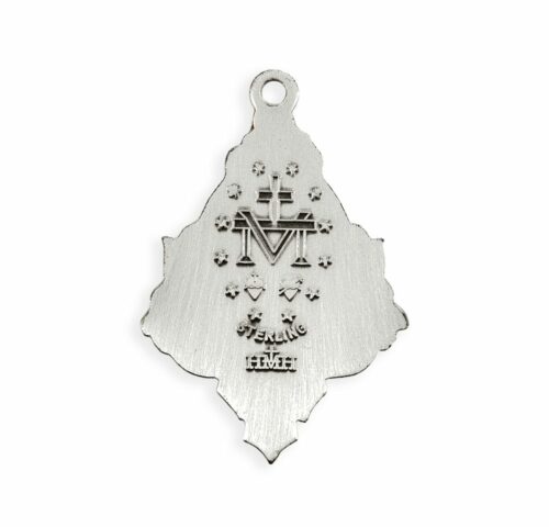 Sterling Silver Oval Miraculous Medal - Image 3