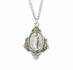 Sterling Silver Oval Miraculous Medal