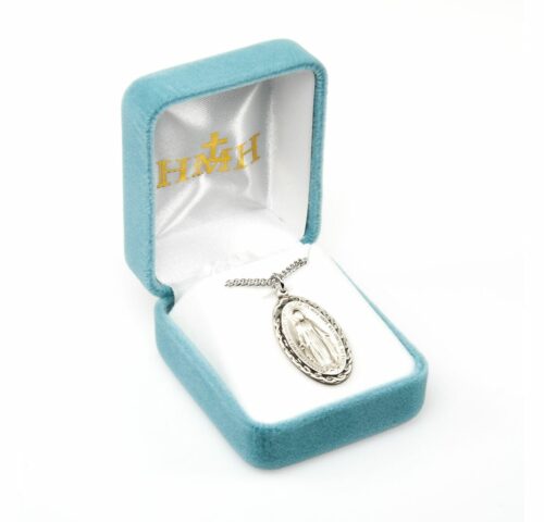 Sterling Silver Oval Miraculous Medal - Image 3