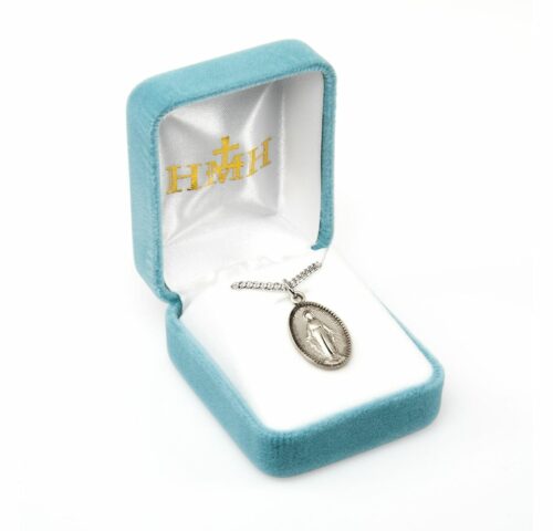 Sterling Silver Oval Miraculous Medal - Image 3