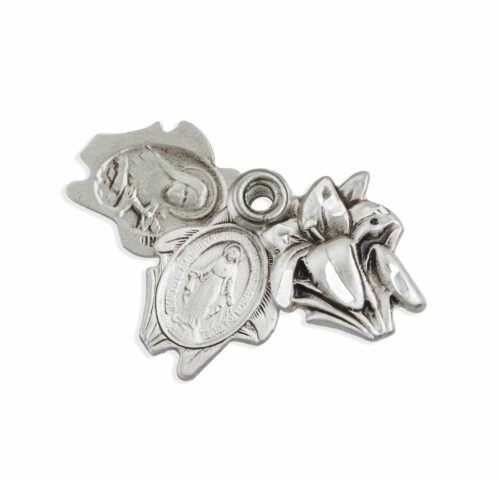 Sterling Silver Easter Lily Triple Slide Medal - Image 2