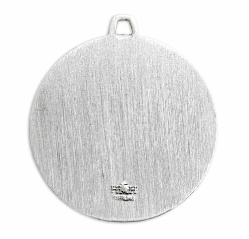 Saint Michael the Archangel Round Sterling Silver Medal - Image 3