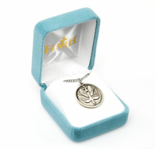 Holy Spirit Round Sterling Silver Medal - Image 4