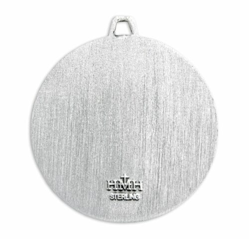 Sterling Silver Round Holy Communion Medal - Image 3