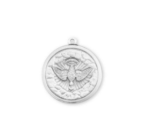 Holy Spirit Round Sterling Silver Medal - Image 2