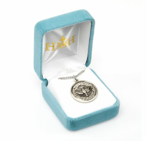 Holy Spirit Round Sterling Silver Medal - Image 3