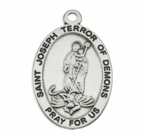 St. Joseph Terror of Demons Oval Medal - Image 2