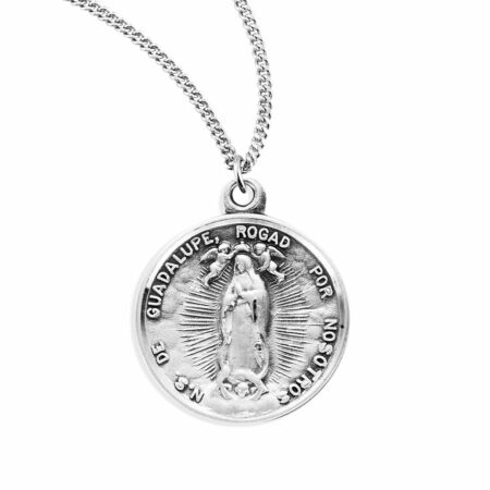 Our Lady of Guadalupe Round Sterling Silver Medal