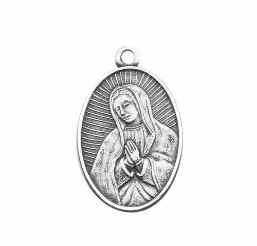 Our Lady of Guadalupe Oval Sterling Silver Medal - Image 2