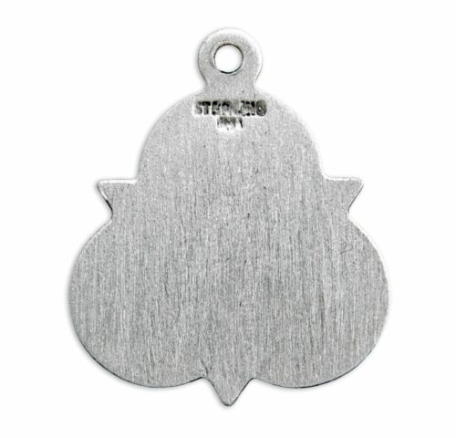 Our Lady of Sorrows Sterling Silver Trinity Symbol Medal - Image 3