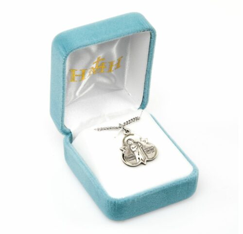 Saint Jude Thaddeus Sterling Silver Trinity Symbol Medal - Image 4
