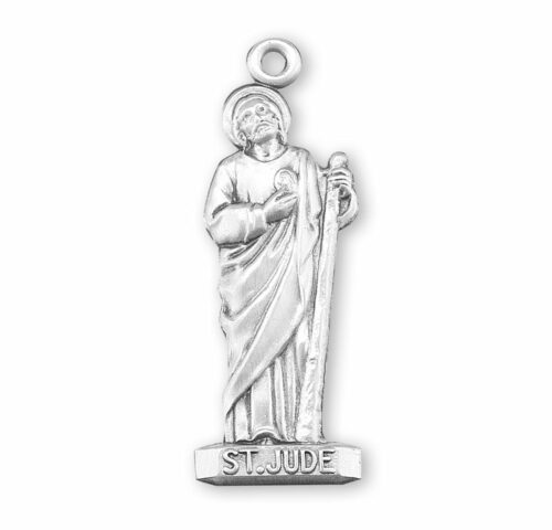 Saint Jude Sterling Silver Medal - Image 2