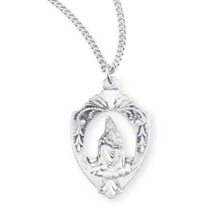 Our Lady of Laleche English Version Sterling Silver Medal
