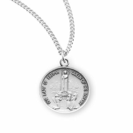 Our Lady of Fatima Round Sterling Silver Medal