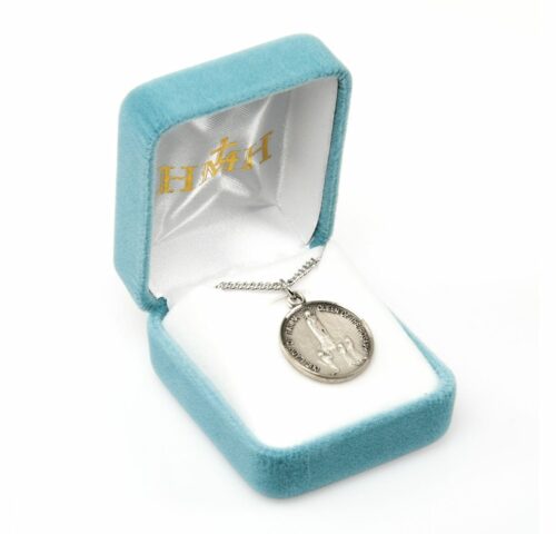 Our Lady of Fatima Round Sterling Silver Medal - Image 3