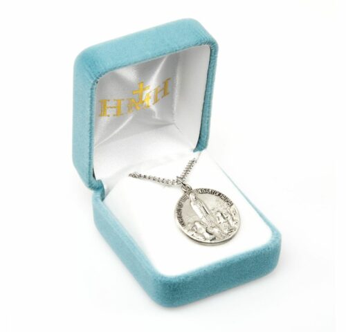 Our Lady of Fatima Round Sterling Silver Medal - Image 4