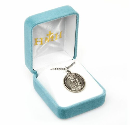 Our Lady of Czestochowa Round Sterling Silver Medal - Image 3