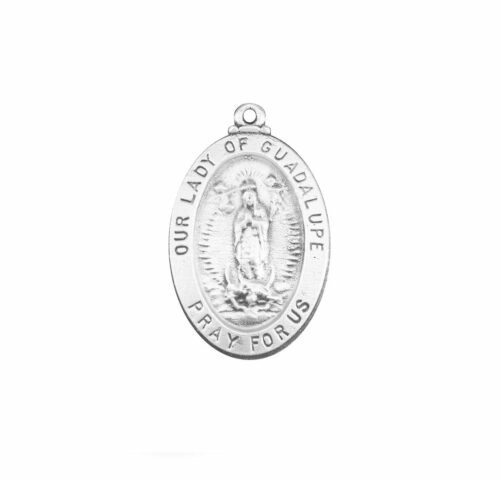 Our Lady of Guadalupe Oval Sterling Silver Medal - Image 2