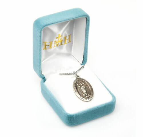 Our Lady of Guadalupe Oval Sterling Silver Medal - Image 3