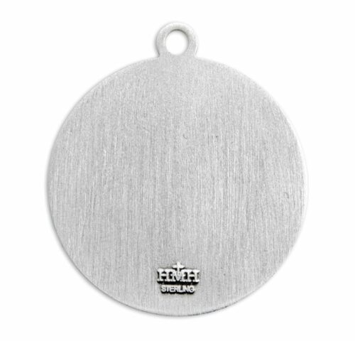 Our Lady of Czestochowa Round Sterling Silver Medal - Image 3