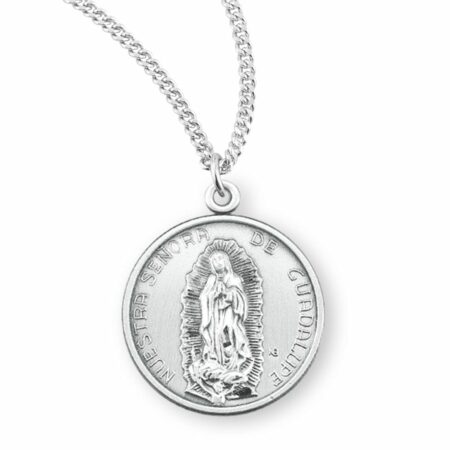 Our Lady of Guadalupe Round Sterling Silver Medal