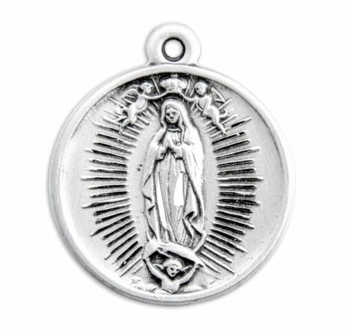 Our Lady of Guadalupe Round Sterling Silver Medal - Image 2