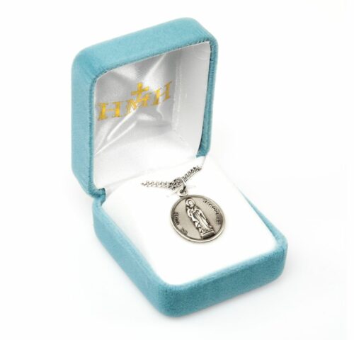 Saint Jude Thaddeus Round Sterling Silver Medal - Image 3