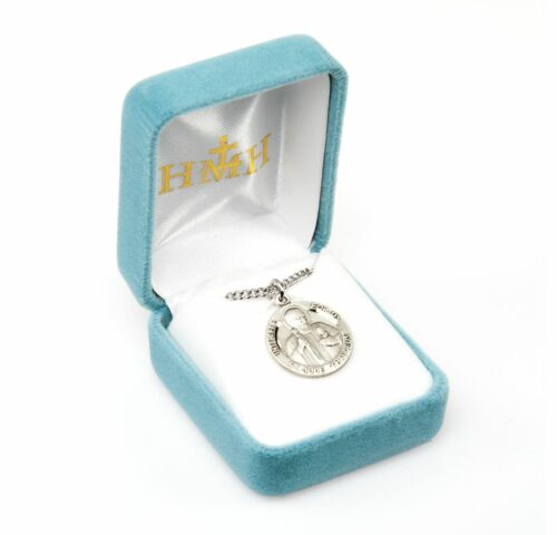 Saint Jude Thaddeus Round Sterling Silver Medal - Image 3