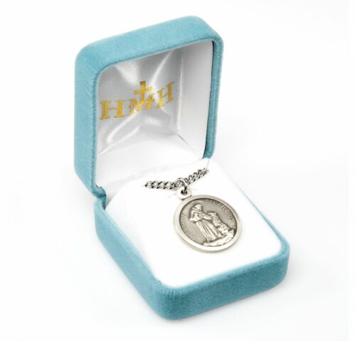Saint Francis of Assisi Round Sterling Silver Medal - Image 3