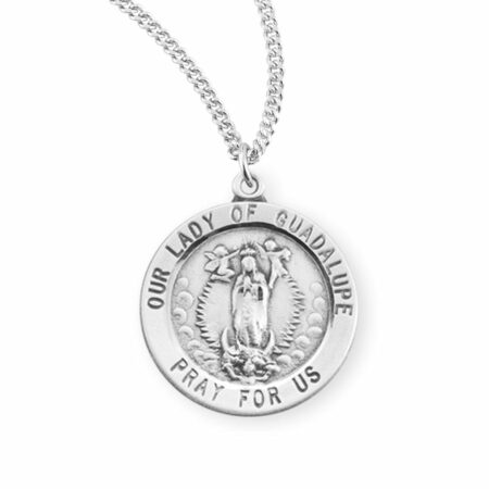 Our Lady of Guadalupe Round Sterling Silver Medal