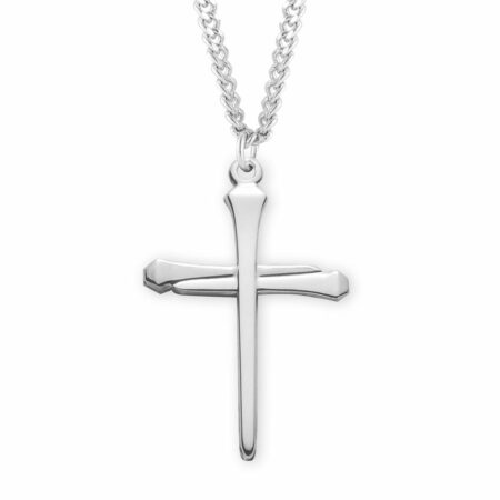 Sterling Silver Nail Cross