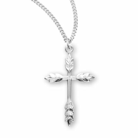 Sterling Silver Wheat Cross