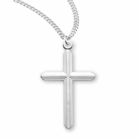 Sterling Silver Inlay Cross