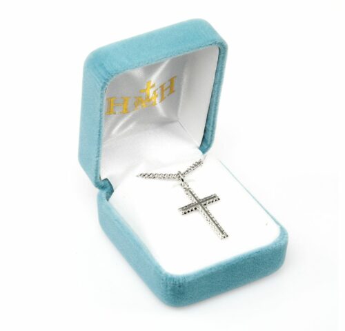 Sterling Silver Etched Cross - Image 3